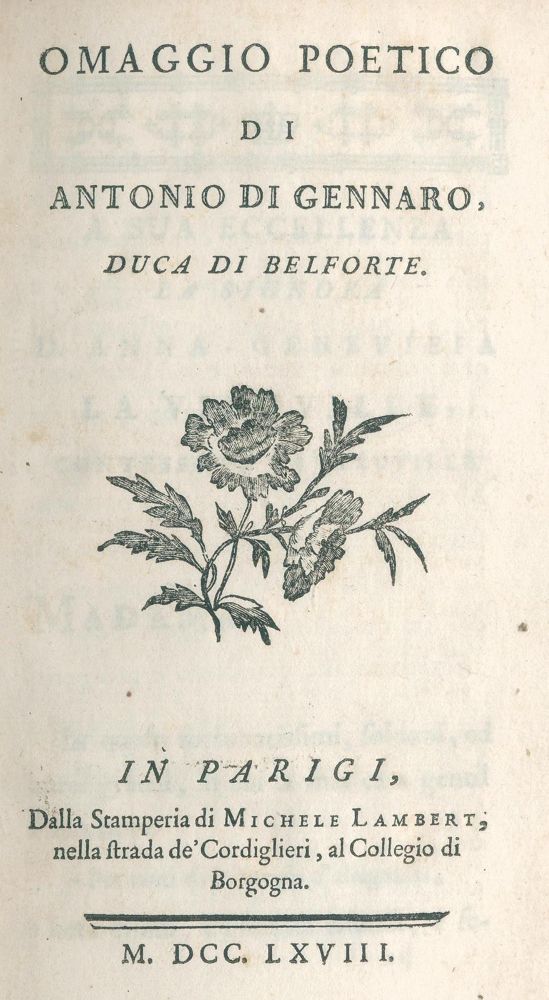 Große Abbildung Nr.1: 122-741 Gennaro,A.di.: (Literatur und illustrierte Bücher bis 19.Jahrhundert)