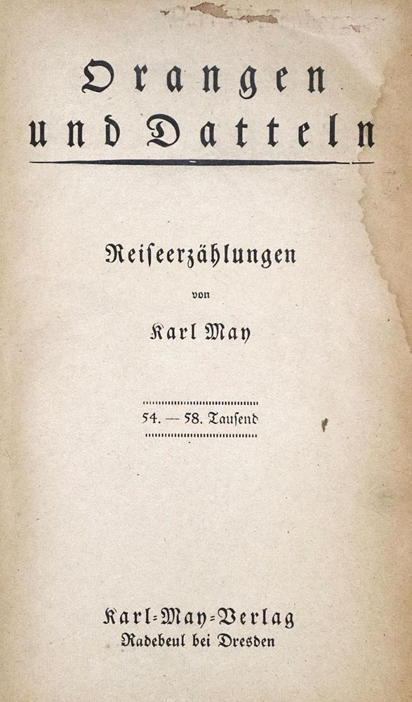 Große Abbildung Nr.21: 122-756 May,K.: (Literatur und illustrierte Bücher bis 19.Jahrhundert)