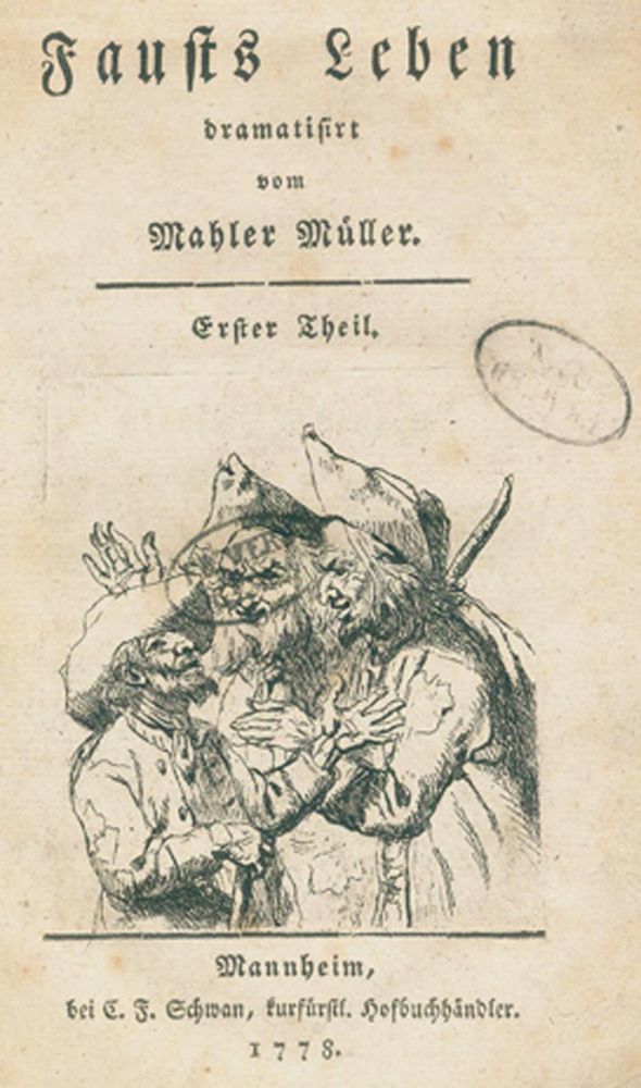 Große Abbildung Nr.1: 122-761 Müller,F. (gen. Maler Müller).: (Literatur und illustrierte Bücher bis 19.Jahrhundert)