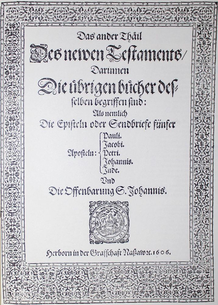 Große Abbildung Nr.1: 122-78 Piscator-Bibel.: (Bibeln)