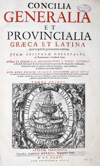 Große Abbildung Nr.1: 122-82 Binius,S.: (Alte Drucke, Handschriften und Theologie)