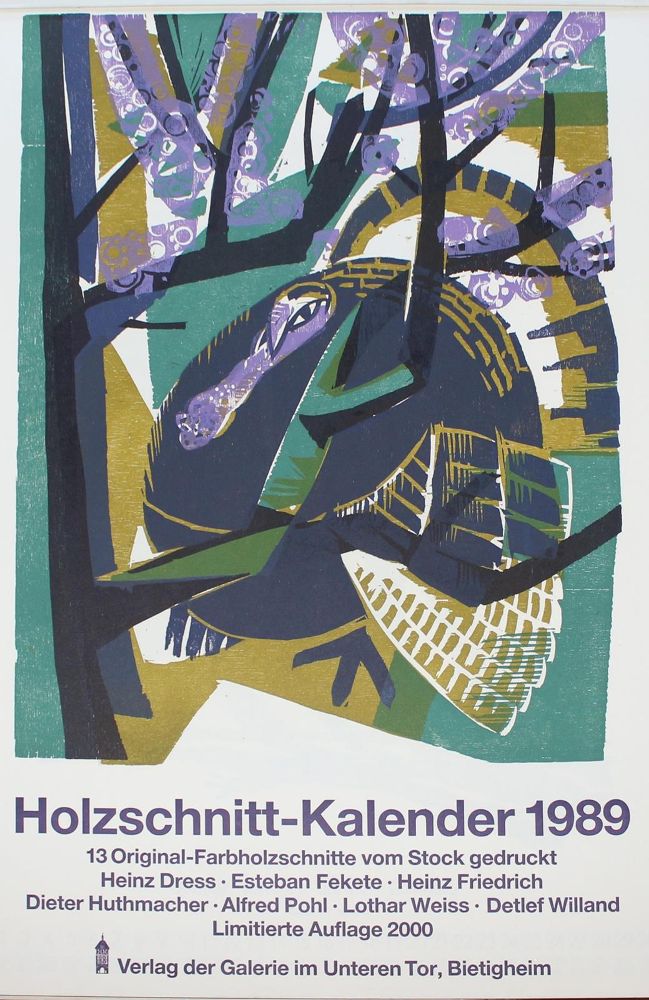 Große Abbildung Nr.1: 122-851 Holzschnitt-Kalender.: (Literatur und illustrierte Bücher 20.Jahrhundert - Alte Literatur in modernen Ausgaben)