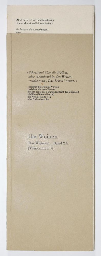 Große Abbildung Nr.1: 122-914 Roth,D.: (Literatur und illustrierte Bücher 20.Jahrhundert - Alte Literatur in modernen Ausgaben)