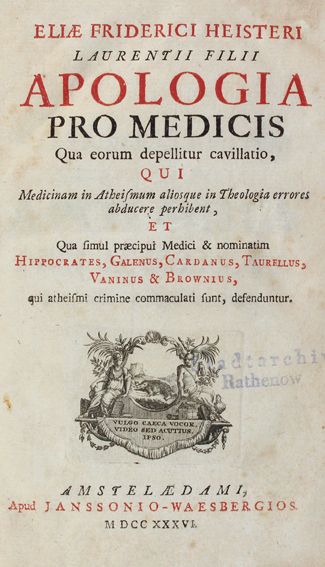 Große Abbildung Nr.1: 122-953 Heister,E.Fr.: (Medizin)