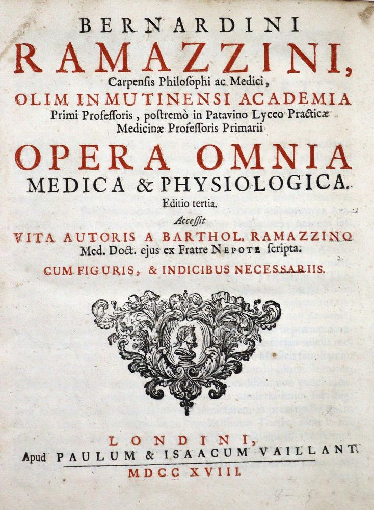 Große Abbildung Nr.1: 122-961 Ramazzini,B.: (Medizin)