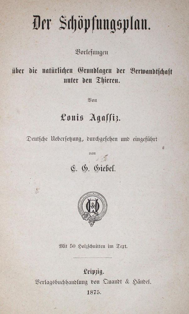 Große Abbildung Nr.1: 122-968 Agassiz,L.: (Zoologie)