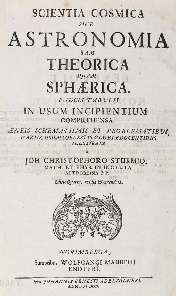 Große Abbildung Nr.1: 122-994 Sturm,J.C.: (Verschiedene Gebiete - Varia, Astronomie)