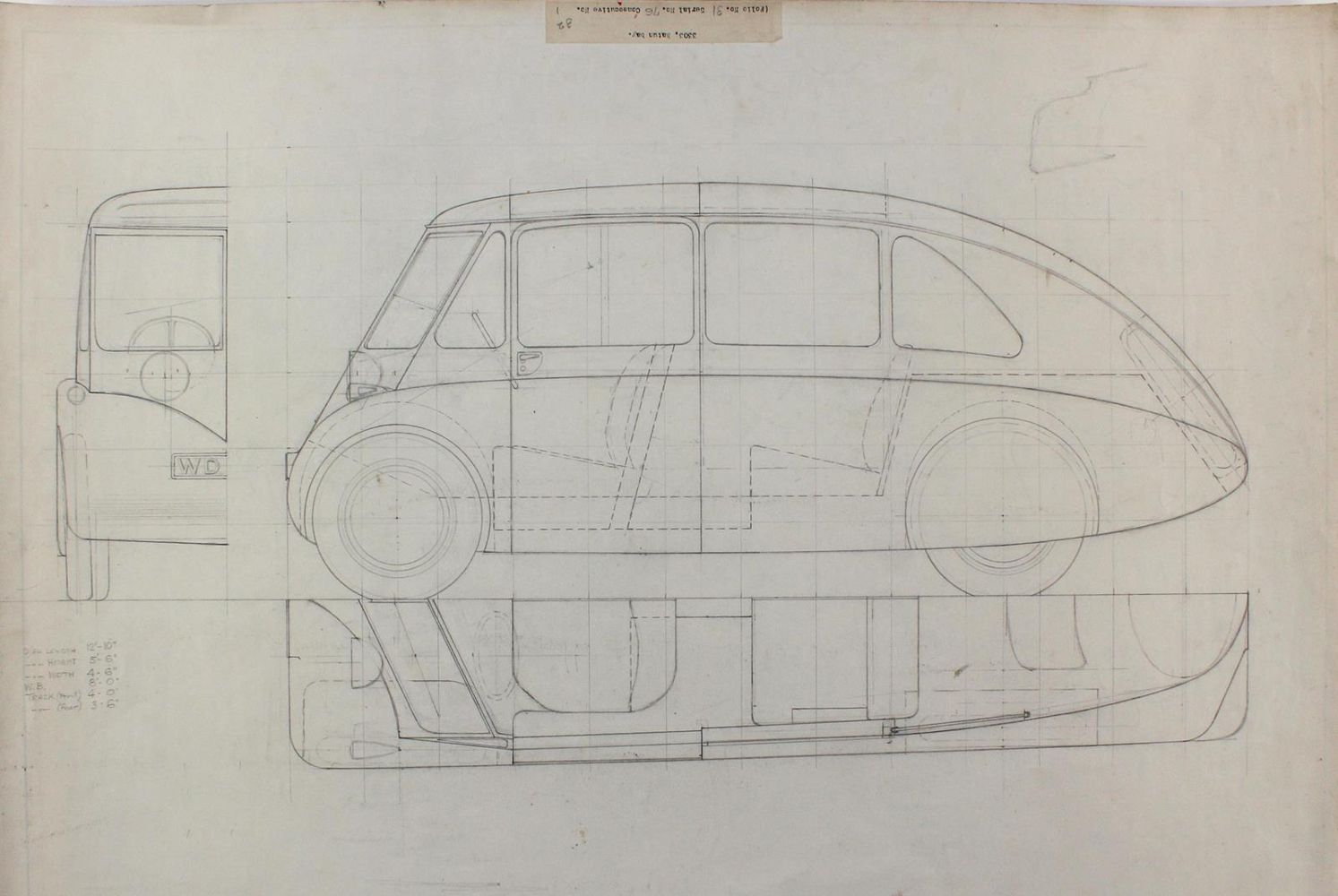 Große Abbildung Nr.1: 122-997 Entwurf: (Verschiedene Gebiete - Varia, Automobil)