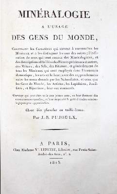 Bild Nr.2: 122-1014 Pujoulx,J.-B.: (Verschiedene Gebiete - Varia, Geologie - Mineralogie u. Paläontologie)