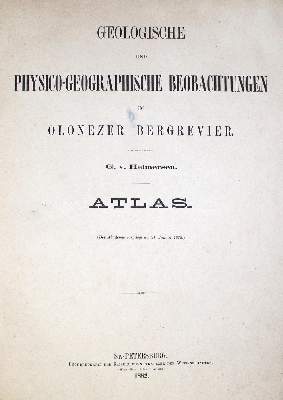 Bild Nr.1: 122-1015 Helmersen,G.v.: (Verschiedene Gebiete - Varia, Geologie - Mineralogie u. Paläontologie, Russland)