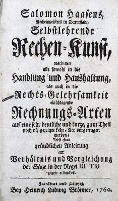 Bild Nr.1: 122-1023 Haas,S.: (Verschiedene Gebiete - Varia, Mathematik)