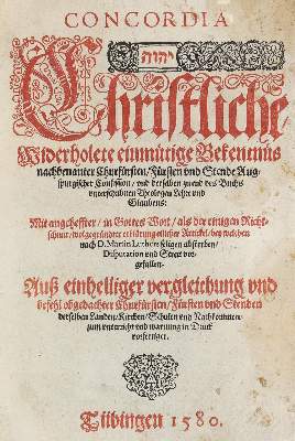 Bild Nr.1: 122-103 Concordia.: (Alte Drucke, Handschriften und Theologie)