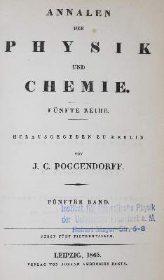 Bild Nr.1: 122-1034 Clausius,R.: (Verschiedene Gebiete - Varia, Physik)