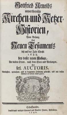 Bild Nr.1: 122-11 Arnold,G.: (Alte Drucke, Handschriften und Theologie)