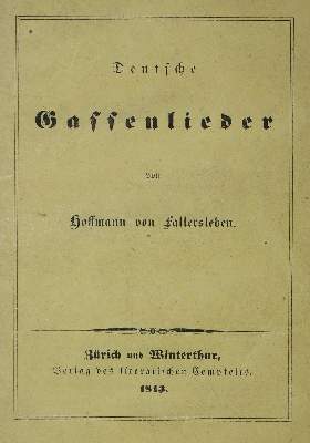Bild Nr.1: 122-1112 Hoffmann v. Fallersleben,(A.H.).: (Deutschland, Revolution 1848/49 - Vormärz - Politik)