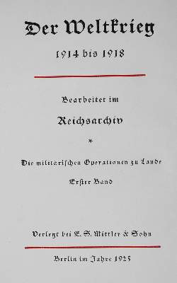 Bild Nr.2: 122-1132 Weltkrieg 1914 bis 1918, Der.: (Deutschland)