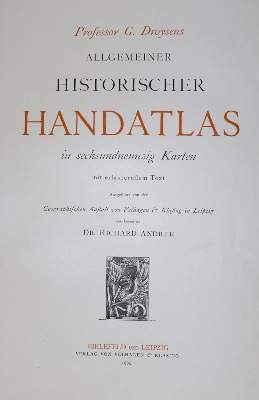 Bild Nr.1: 122-1199 Droysen,G.: (Verschiedene Länder - Geschichte, Atlanten)
