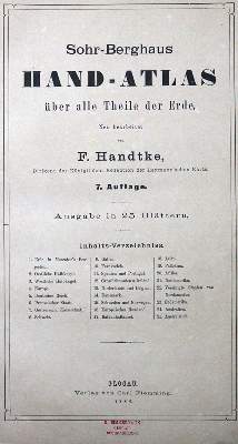 Bild Nr.1: 122-1202 Handtke,F.: (Verschiedene Länder - Geschichte, Atlanten)