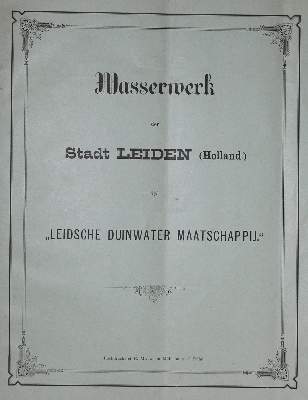 Bild Nr.1: 122-1209 Wasserwerk der Stadt Leiden (Holland).: (Verschiedene Länder - Geschichte, Benelux, Wasserwirtschaft)