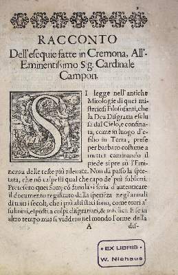 Bild Nr.1: 122-122 (Realino,F.).: (Emblemata)