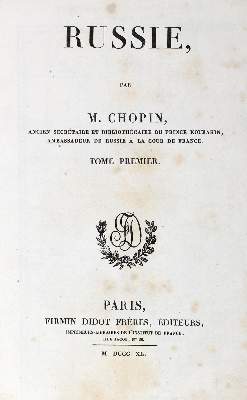 Bild Nr.1: 122-1233 Chopin,(J.M.).: (Verschiedene Länder - Geschichte, Russland)