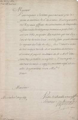 Bild Nr.1: 122-1253 Colbert, Jean-Baptiste, Marquis de Seignelay,: (Autographen)
