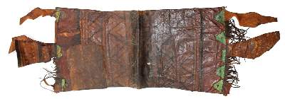 Bild Nr.1: 122-1302 Antike Pferdedecke, Leder.: (Varia, Indianisch)