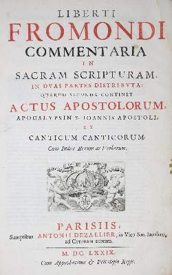 Bild Nr.1: 122-132 Froidmont,L.: (Alte Drucke, Handschriften und Theologie)