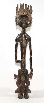 Bild Nr.1: 122-1332 Ashanti sitzende Frau.: (Afrika)