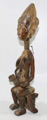 Bild Nr.2: 122-1333 Ashanti sitzende Frau mit Kind.: (Afrika)