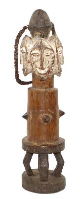 Bild Nr.1: 122-1372 Lega Bwami Kultfigur: (Afrika, Sammlung Wolfgang Glöckler)