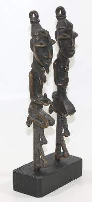 Bild Nr.2: 122-1383 Paar Edanstäbe Yoruba: (Afrika, Sammlung Nerlich München)