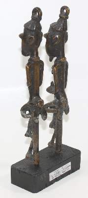 Bild Nr.3: 122-1383 Paar Edanstäbe Yoruba: (Afrika, Sammlung Nerlich München)
