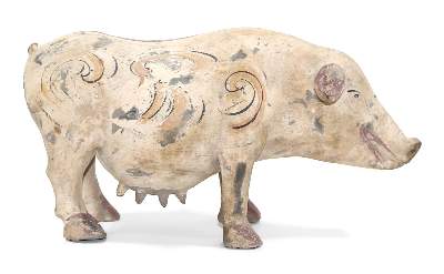 Bild Nr.1: 122-1410 China Schwein Terracotta.: (Asiatika)