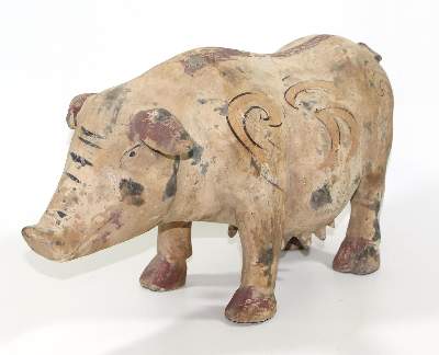 Bild Nr.2: 122-1410 China Schwein Terracotta.: (Asiatika)