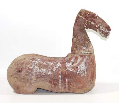 Bild Nr.2: 122-1412 China Tang Terrakotta Pferd.: (Asiatika)