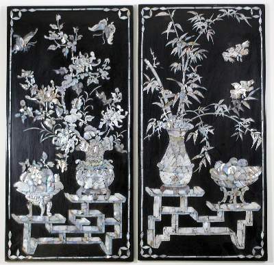 Bild Nr.1: 122-1415 Chinesische Lackpaneele.: (Asiatika)