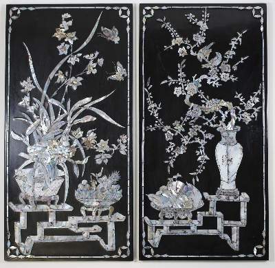 Bild Nr.2: 122-1415 Chinesische Lackpaneele.: (Asiatika)