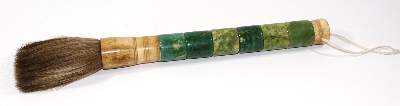 Bild Nr.1: 122-1444 Kalligraphiepinsel Jade,: (Asiatika)