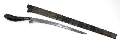 Bild Nr.1: 122-1454 Messer mit Nashorngriff: (Asiatika)