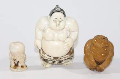 Bild Nr.1: 122-1459 Paar Sumoringer: (Asiatika)