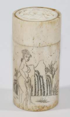 Bild Nr.3: 122-1468 Shunga, erotische Dose,: (Asiatika)