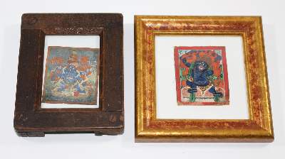 Bild Nr.2: 122-1484 Miniaturthangkas: (Asiatika, Thangka)