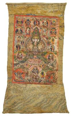 Bild Nr.1: 122-1485 Tankha Chenrezi 1000 Arme: (Asiatika, Thangka)