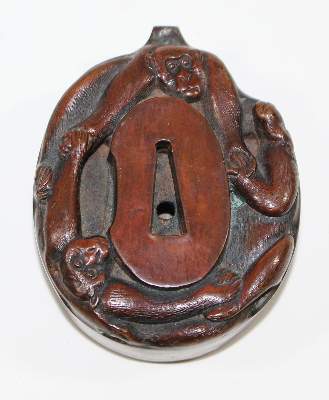 Bild Nr.1: 122-1494 Tsuba als Öllampe: (Asiatika)