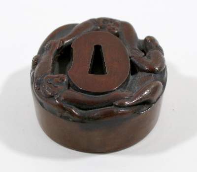 Bild Nr.2: 122-1494 Tsuba als Öllampe: (Asiatika)