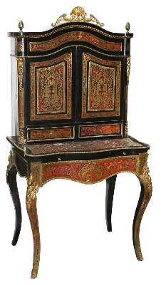 Bild Nr.1: 122-1506 Boulle Schreibtisch: (Möbel)