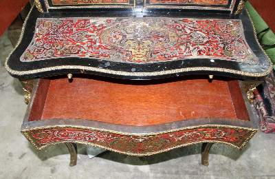 Bild Nr.3: 122-1506 Boulle Schreibtisch: (Möbel)