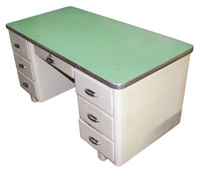 Bild Nr.1: 122-1507 Arztschreibtisch Bauhaus: (Möbel, Design)