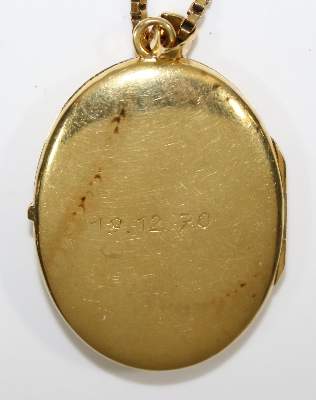 Bild Nr.3: 122-1551 750 GG-Medaillon u.: (Schmuck, Anhänger)